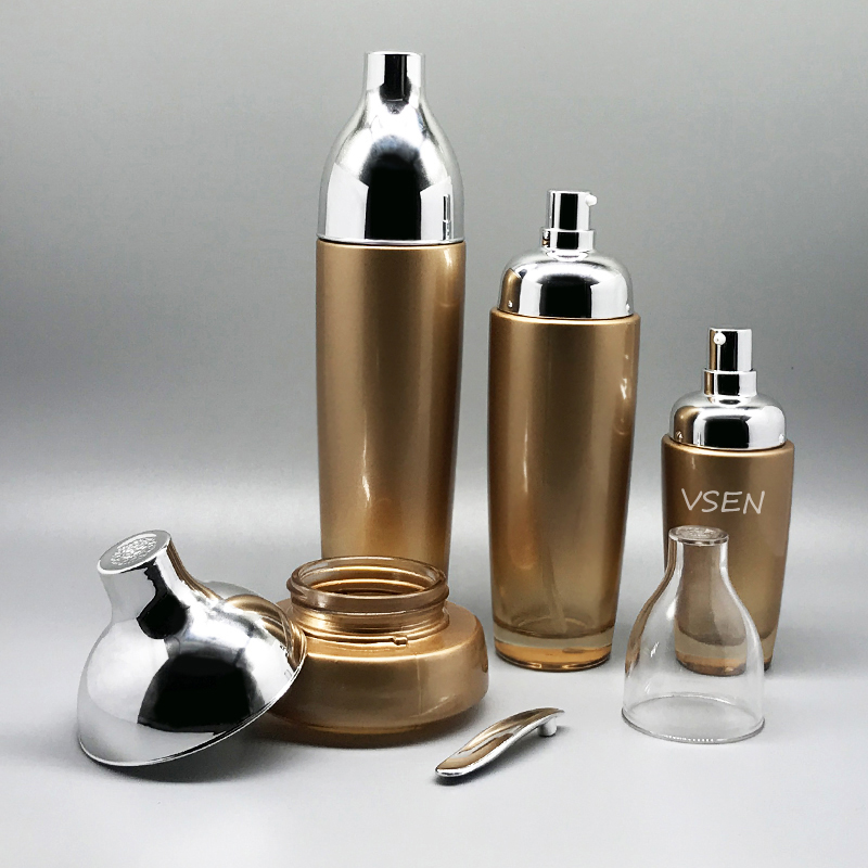 新款高档带磁勺子 膏霜瓶子50g 100g  化妆品玻璃瓶(图3)